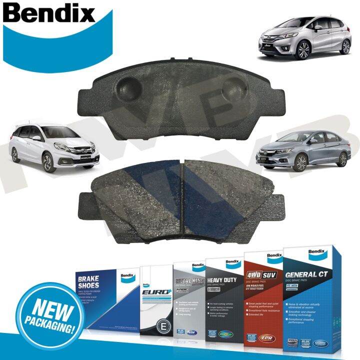 Bendix Brake Pads Front Set HD for Honda City, Jazz and Mobilio 2009