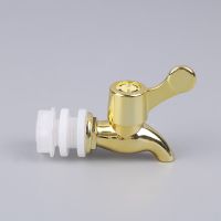 Gold Leak Proof Faucet Water Tap Plastic Glass Wine Bottle Faucet Jar Barrel Water Tank Faucet With Filter Wine Valve