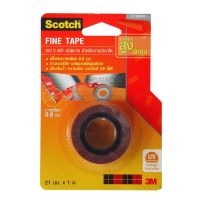 ส่งฟรี 3M เทปกาว 2 หน้า ชนิดบาง FINE TAPE 3M-21155 เก็บเงินปลายทาง