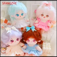 5FANGZHE น่ารักมากๆ ชุดฤดูใบไม้ผลิฤดูร้อน ตุ๊กตาผ้าคอตตอน อุปกรณ์เสริมตุ๊กตา เสื้อผ้าตุ๊กตาผ้า แฟชั่นสำหรับผู้หญิง พร้อมที่คาดศีรษะตกแต่ง สร้อยคอตุ๊กตาตุ๊กตา ตุ๊กตาผ้าฝ้าย20ซม.