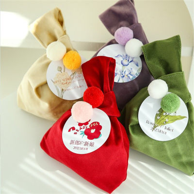 Mini High-end Purse Gift Bag For Small Items Velvet Mini Handbag Wedding Clutch Bag Womens Wristlet Bag