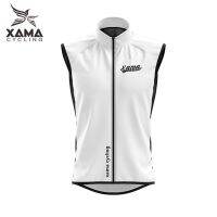 XAMA เสื้อขี่จักรยานกันลมและเสื้อกั๊กทำความร้อนอบอุ่นแขนกุดสำหรับทีม Mtb จักรยานฤดูหนาว