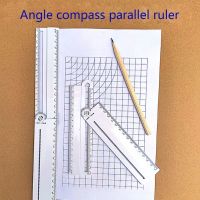 ☼✐▬ 1pcs Simple Style 30cm Transparent Rectangle Ruler Protractor Student Stationery Drawing Tool Supplies B85B