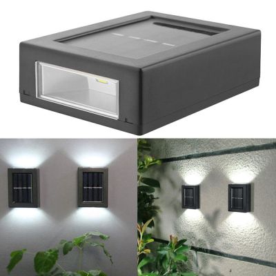 Waterproof Solar Garden Light Led Outdoor Decoration Wall Lamp For Fence Porch Country Balcony House Garden Street Lighting