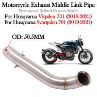 Slip On For Husqvarna Svartpilen Vitpilen 701 2019 2020 2021 Motorcycle Exhaust Modify 51MM Muffler Escape Moto Middle Link Pipe Haberdashery