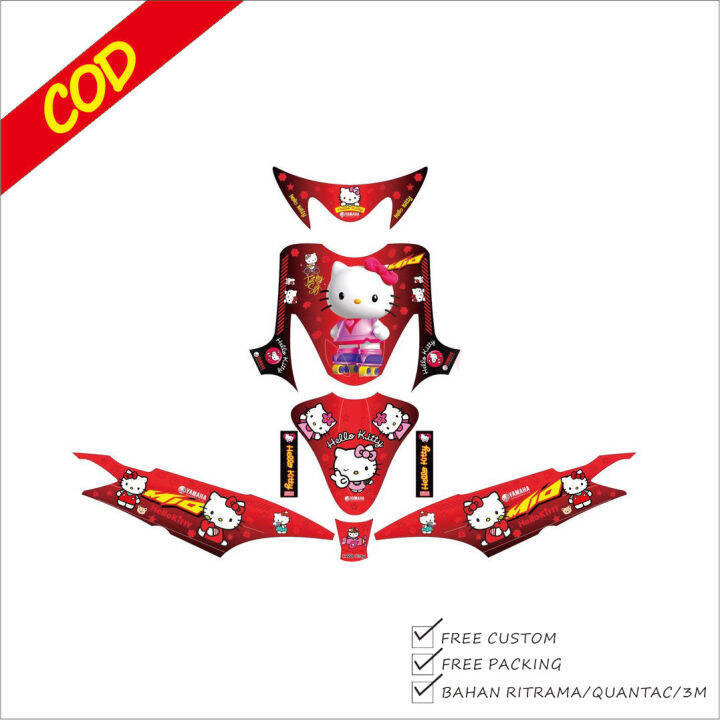 decal mio smile striping stiker lis variasi motor yamaha mio sporty
