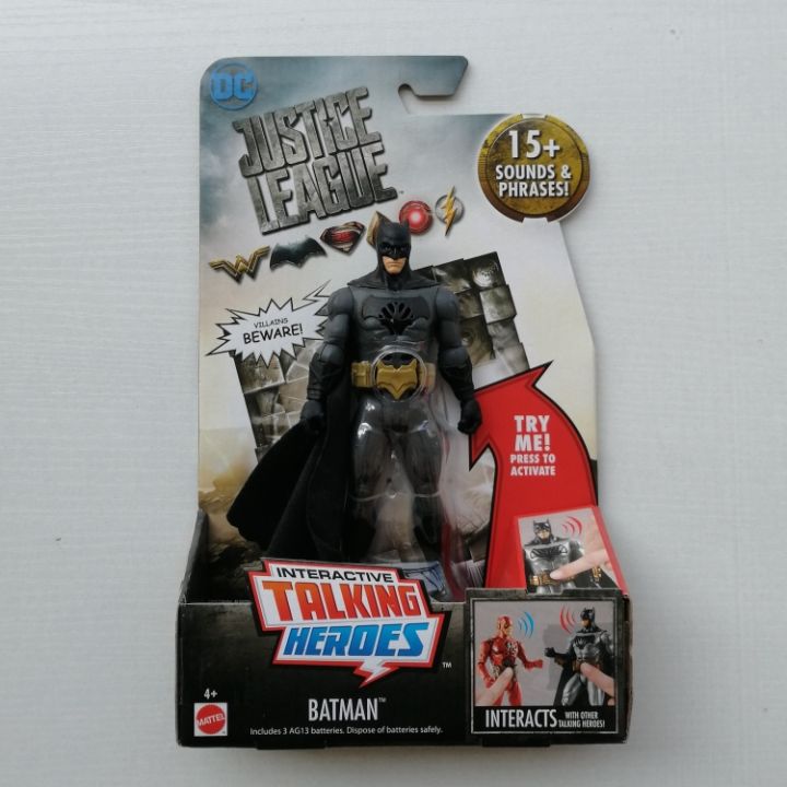 DC Justice League Batman Superman Flash Steel Bone Joint Movable Doll Model  Mattel Genuine FGG49 