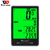 WEST BIKING 2.8" จักรยานคอมพิวเตอร์มืออาชีพไร้สายสายวัดระยะทาง Speedometer กันฝนนาฬิกาจับเวลาจักรยานขี่จักรยานคอมพิวเตอร์-fi9o