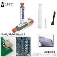 hk♝  Solder Paste Melting 183  Flux 10CC Tin Soldering 25-45um with Syringe for SMD BGA PCB Repair