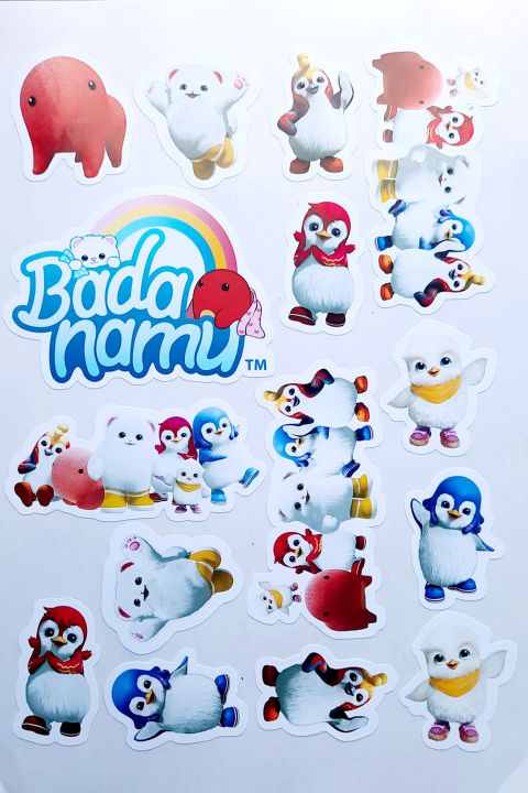 Badanamu 15pcs characters in A4 sticker | Lazada PH