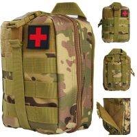 กระเป๋า Molle Kotak P3k อุปกรณ์ยังชีพแบบกลางแจ้งฉุกเฉิน IFAK Airway ทหารมีเลือดออกสายรัดห้ามเลือดแบบมีลูกเล่นผ้าพันแผลของอิสราเอล