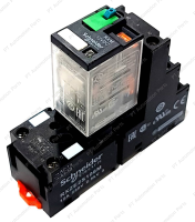 รีเลย์พร้อมซ็อกเก็ต ชไนเดอร์ Schneider Electric RXM2AB2JD RXZE2S108M 12VDC 12A 2คอนแทค 8ขา มีไฟแสดงสถานะ LED Relay with Socket