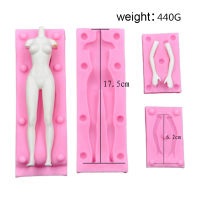 Doll Body Part 3D Silicone Mold Fondant Chocolate Sugarcraft Cake Decorating Tools Polymer Clay Handmade Craft Baking Molds