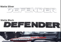 โลโก้ตัวอักษร แลนด์โรเวอร์ ดีเฟนเดอร์ ติดกระโปรงหน้า Land rover Defender logo letter for front hood 3d emblem