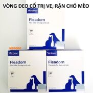 sẵn sàng Vòng đeo cổ trị ve trị rận bọ chét ghẻ cho chó mèo Fleadom của