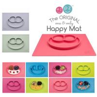 [ของแท้ ปลอดภัย] Happy Mat จานซิลิโคน + ถาดอาหาร​ ดูดติดโต๊ะ EZPZ