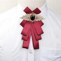 BELIE เครื่องประดับ แฟชั่น ริบบิ้น Boutonniere เนคไท กุทัณฑ์ ปลอกคอ เข็มกลัด พลอยเทียม หูกระต่าย