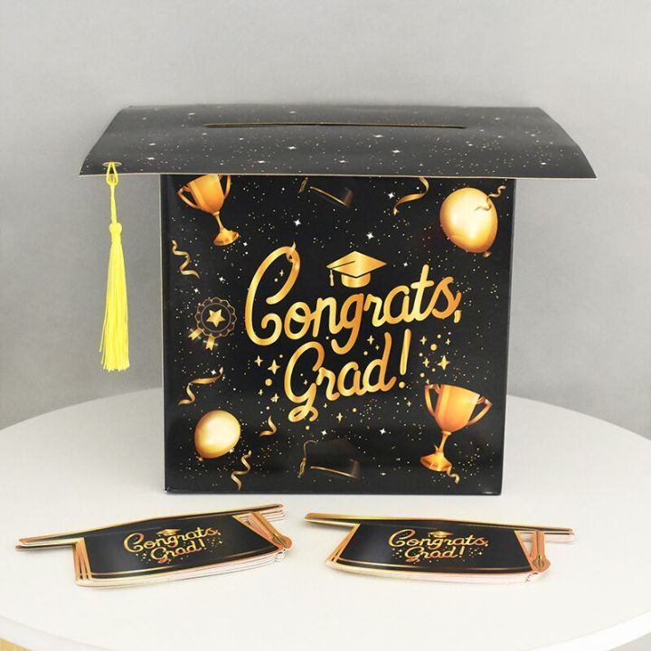 graduation-decor-bachelor-hat-vote-box-congrats-grad-advice-wish-invitation-cards-for-students-celebrate-graduation-party-favors
