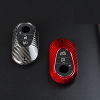 Real Carbon Fiber Key Fob Case Cover Key Case For Mercedes Benz 2021 C Class S Class W223 S350 S400 S450 S500 C200 C260 2021