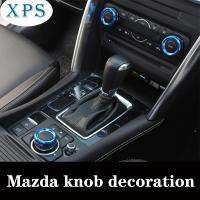 Xps แหวนสำหรับ Mazda 3 CX-5 CX-4 Cx5 Mazda Cx4 Mazda 6 Ataxela อุปกรณ์ตกแต่งรถยนต์อลูมิเนียมวงแหวนปรับอากาศตกแต่งภายในรถ