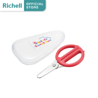 Richell (ริเชล) กรรไกรตัดอาหารสแตนเลส Stainless Scissors for Babyfood กรรไกรพร้อมกล่องพกพา สะดวก ใช้งานง่าย กรรกไกรสำหรับเด็ก เด็กเล็ก