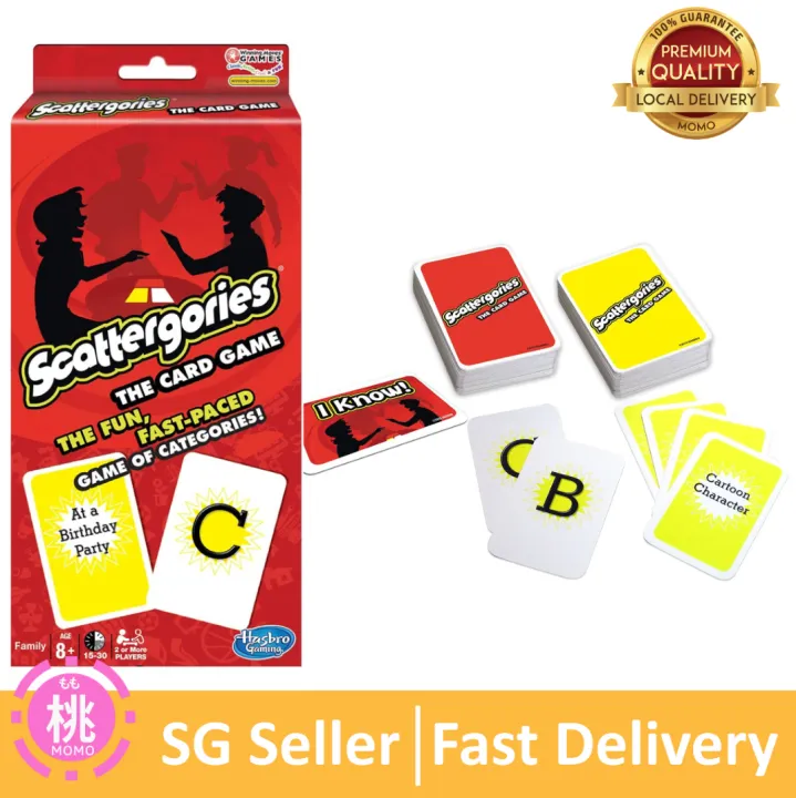 Scattergories The Card Game Your Favorite Categories Game Meets Slap Jack For At Home On A Road Trip Or Vacation 2 Or More Players Ages 8 And Up Lazada Singapore