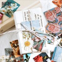 20pack wholesale box sticker Flowers world Paper irregular rose Aesthetics korean stationery Scrapbooking DIY 45MM