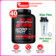 TẶNG BAO TAY VÀ BÌNH Sữa tăng cơ cao cấp Whey Protein Nitro Tech của