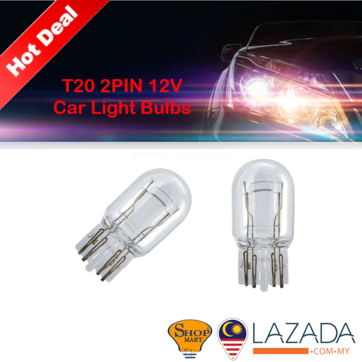 1PCS T20 12V 2Pin Car Light Bulbs Brake Light Tail Lamp Tail Lights Car