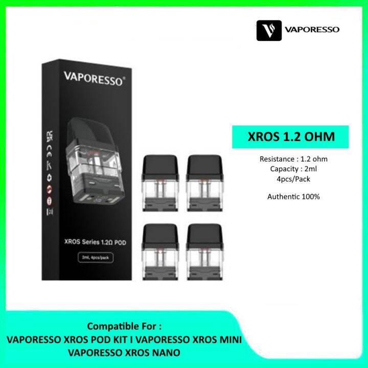 Vaporesso Xros Cartridge Ohm Pcs Nano Xros Xros Mini Cartridge Lazada Indonesia