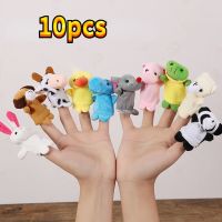 1/10 Pcs Cartoon Hand Doll Finger Puppet Baby Children Story Early Education Soothing Doll Plush Toy