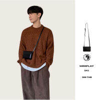 THEBOY-MINIFLAT PU BAG กระเป๋าหนังสะพายข้าง