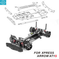 แชสซีรถ,ชุดอะไหล่อัพเกรดคาร์บอนไฟเบอร์ใช้ได้กับ Xpress Arrow At1s 1:10 Rc รถทัวร์ริ่ง Ssg สีเงิน【cod】