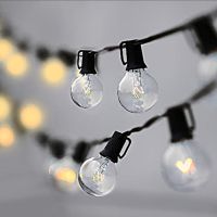 50Ft Fairy String light Outdoor Garland Globe Festoon Light Christmas Patio String Light For Outdoor Party Garden Wedding Decor