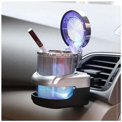 hot！【DT】☌  Car Ashtray with And Cover Cigar Gas Bottle Smoke Cup Holder Storage Supplies