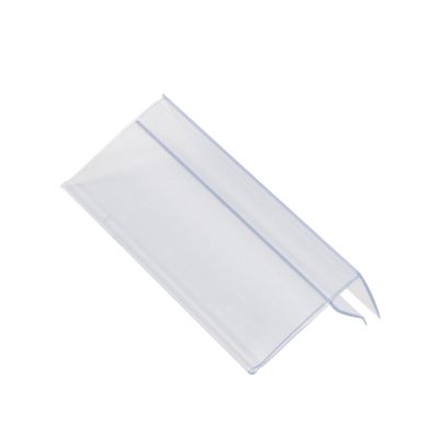 【CW】 Plastic Shelf Label Holders Data Strip Price Tag Display Clip on Seamlessly to Glass Shelves