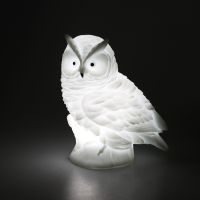 ┅ SXZM LED Simulation Owl Night Light DC 5V Table Artificial Children Gift Animal Lamp Decoration For Home sleeping bedroom dorm