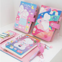 [เซ็ต] แพลนเนอร์ Bentoy กระต่ายปุยเมฆ Fluffy Rabbit Cloud Planner Set A6 by mimisplan