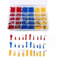 [HOT QAA,JXHKLWW 121] 480Pcs Terminal Assorted Insulated Cable Connector สายไฟ Crimping Butting Auto Parts Kit Combination Box