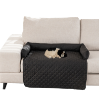 กันน้ำที่นอนสัตว์เลี้ยงสุนัข Cat หมอนเบาะ Calming Nest Soft Mat Kennel Dogs Pad Puppy Sleeping Mat คอ Bolster
