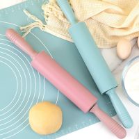 91AD Large Size Non-stick Silicone Rolling Pin Fondant DIY Kitchen Dumpling Roller Cake Noodles Bakeware Tools Kitchen Bread  Cake Cookie Accessories