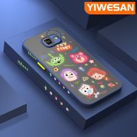 YIWESAN เคสปลอกสำหรับ Samsung กาแลคซี A3 2016 A5 2016แฟชั่นเรื่องราวของเล่นน้อยมีน้ำค้างแข็งโปร่งใสแข็งรูปแบบเคสขอบสี่เหลี่ยมด้านข้างกล้องปลอกซิลิโคนกันกระแทกเคสนิ่ม