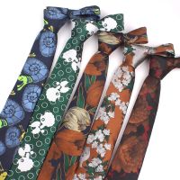 【cw】 Floral Ties Men Classic Suits Mens Neck Tie Fashion Necktie Wedding