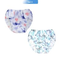 Eezkoala 2Pcs Waterproof Swimming Diaper Baby Swim Nappies Reusable Cloth Diaper Swimwear For Girls Boys Printed Diapers