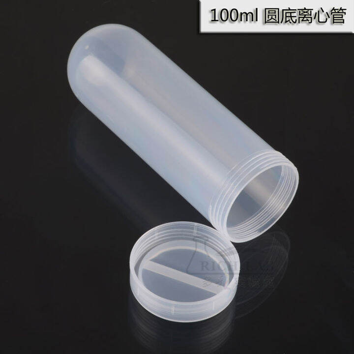 Screwtop plastic round bottom centrifuge tube with cover 100ml non