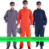 กางเกงทำงานชิ้นเดียวกันฝุ่นทนต่อการสึกหรอหลวมซ่อมรถความปลอดภัย Coveralls เสื้อผ้าป้องกันแรงงาน Jumpsuit