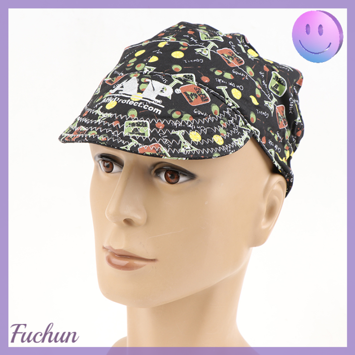 fuchun-ซึมซับเหงื่อหน้ากากงานเชื่อมยืดหยุ่นตัวเชื่อมการเชื่อมเปลวไฟหมวกแก๊ปป้องกัน