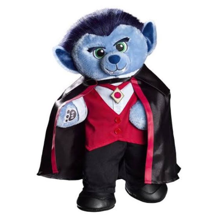 ตุ๊กตาบิ้วอะแบร์-แดรกคูล่า-dracula-แวมไพร-ฮาโลวีน-build-a-bear-workshop-สินค้ามือสองสภาพดีนำเข้าจากอเมริกา