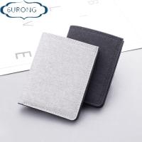 6URONGII Zip Canvas Fashion Mini Coin Purse Multi-functional Men Short Wallet Card Holder