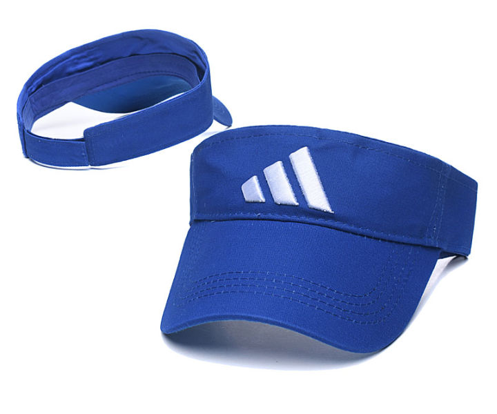 หมวกเทนนิสปักโลโก้กีฬาชายหาดสำหรับหมวกบังแดด-หมวกบังแดดกันรังสียูวีสำหรับผู้ชายและผู้หญิง